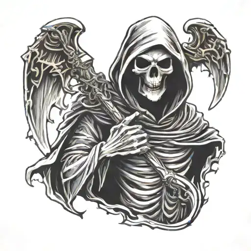 Grim Reaper With Scythe