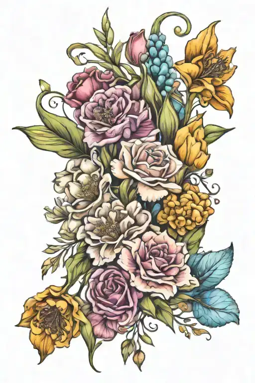 Birth Flower Bouquet