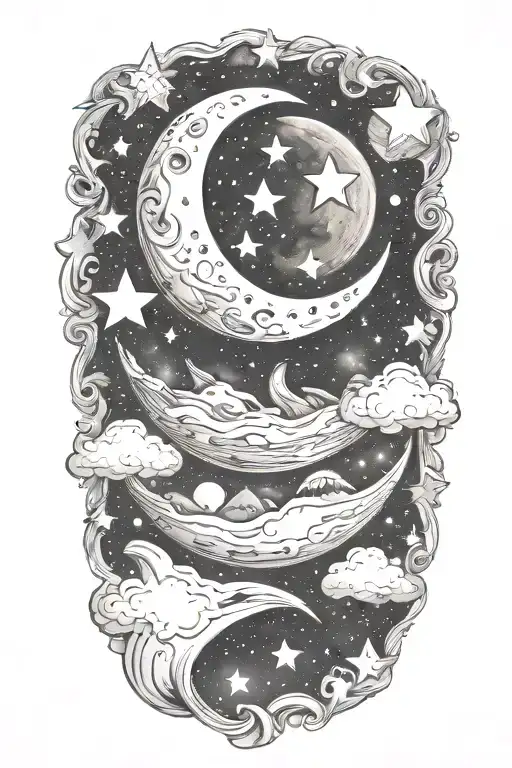 Moon And Stars
