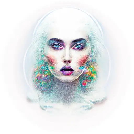 Moon With Woman Face