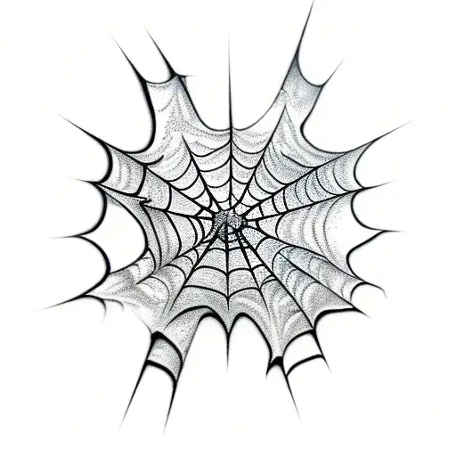 Dark Clothing Items Morphing Into Spider Webs In A Realistic Style
