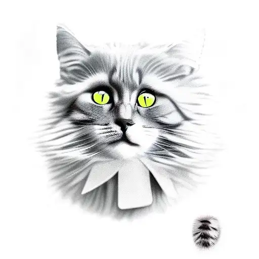 Cat's Tail With Different Fur Paterns