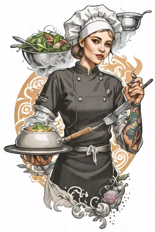 A Chef Girl With Air Element Born In 1996 With Independent Personality And Short Hair