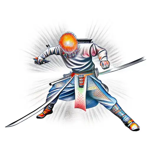 Man With Katana Sword