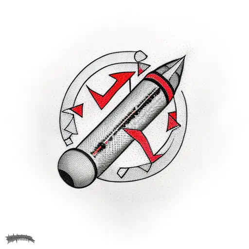 Circle Rocket Black Red