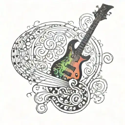 Bass Clef Fusion With A Bass Guitar