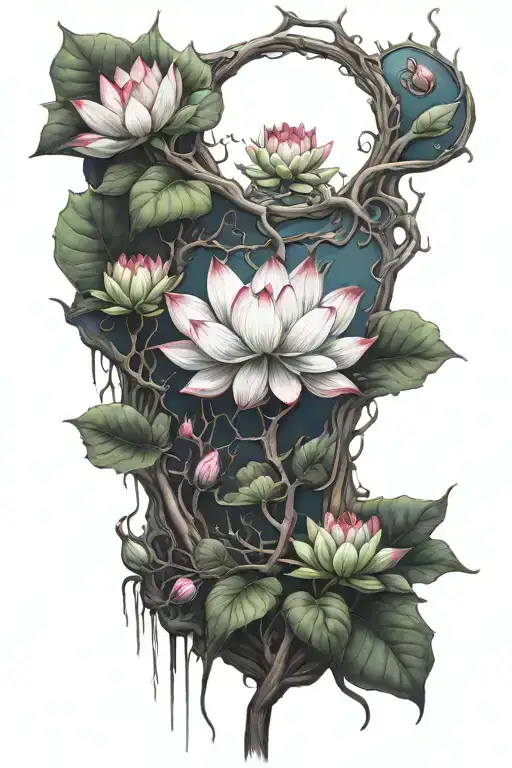 Tree Of Life Lotus Flower