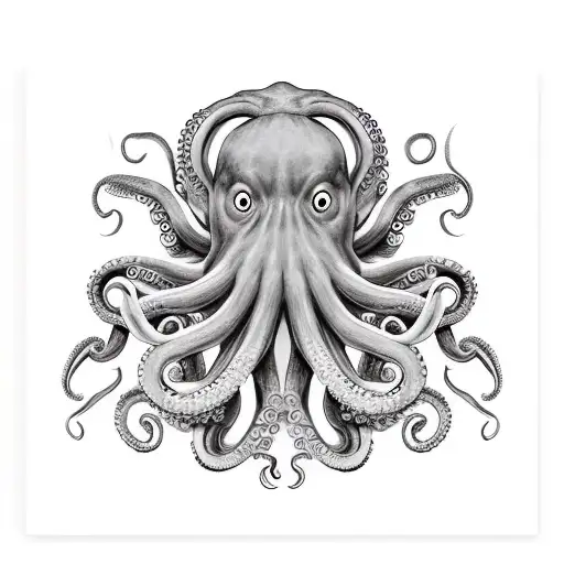 Octopus With Oni Mask