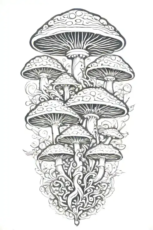 Mushrooms And Fractals