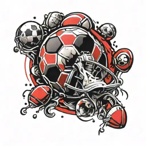 Red And Black Football Theme