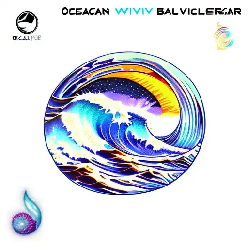 Ocean Wave Barrel Sunset Stars