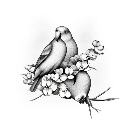 Love Bird On Dogwood