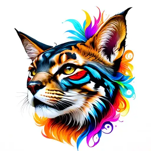 Animal Colorful Tattoo Design