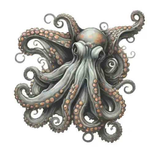 Octopus Wrapping Its Tentacles