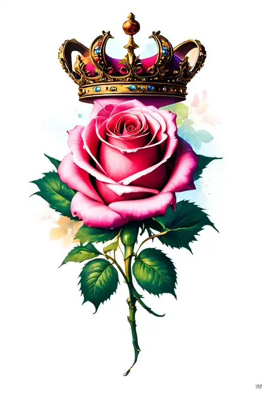 Rose With Crown