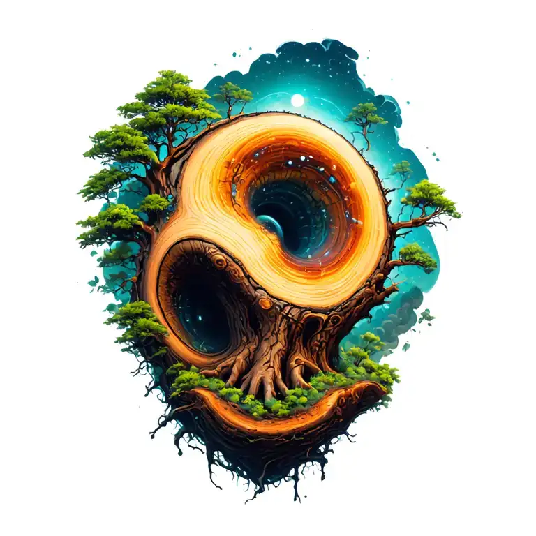 Futuristic Tree Trunk