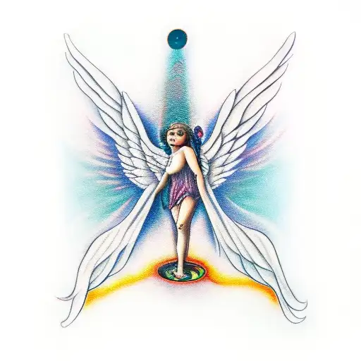 Fallen Angel In Tarot Style