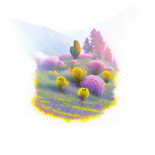 California Hills With Superbloom