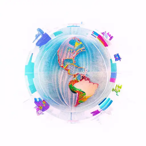 Traveller Around The World But Abstract