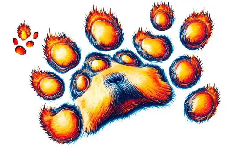 Dog Paw Print