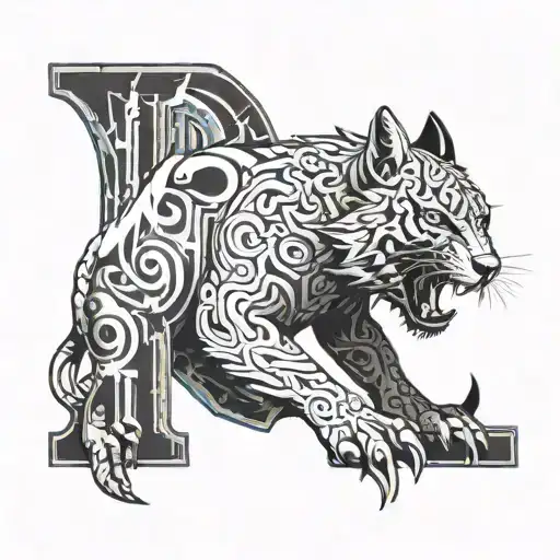 The Name Logan In A Negative Space Style