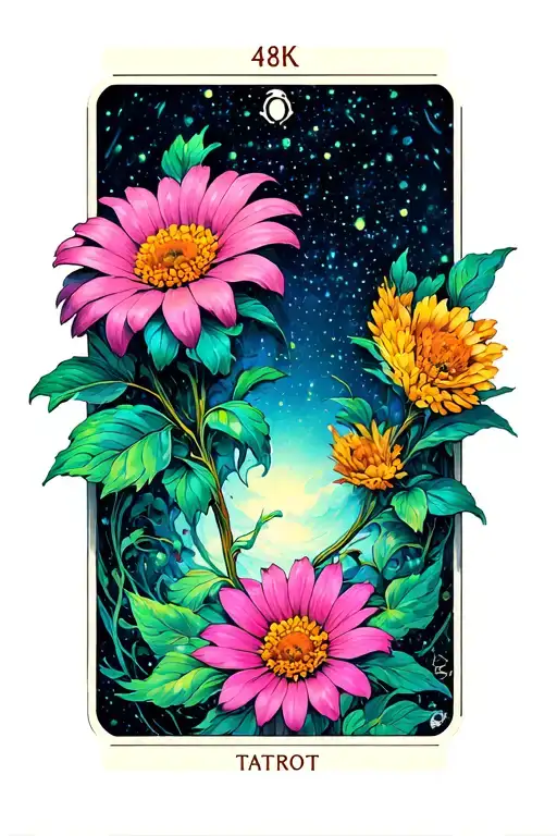 Cyberpunk Tarot Flower