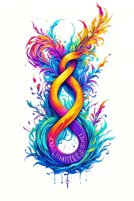 The Word - Limitless Wrapped By An Infinity Sign Intertwined