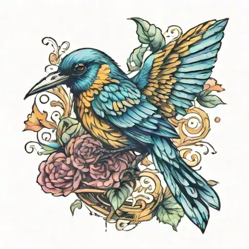 Bird With Semi Colon