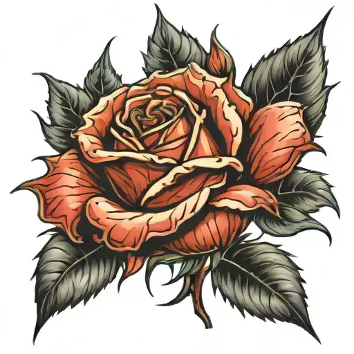 Angry Rose With Sharp Thorns