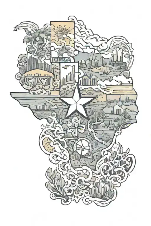 Texas State Outline