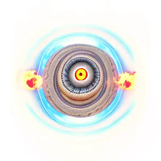 Snake Surrounding A Planet On Fire