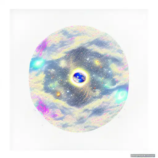 Star System Surounded By Galaxies