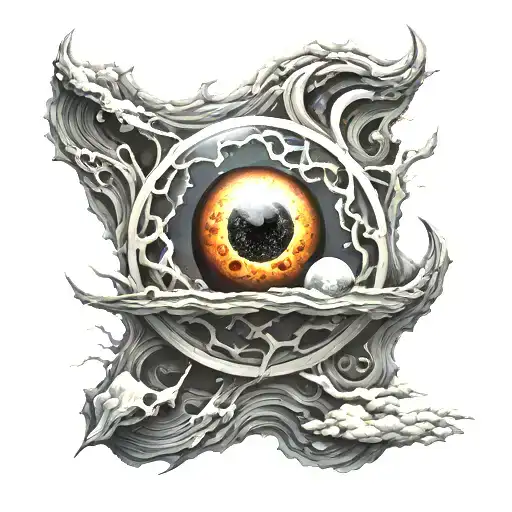 Black Hole Moon Surrounded