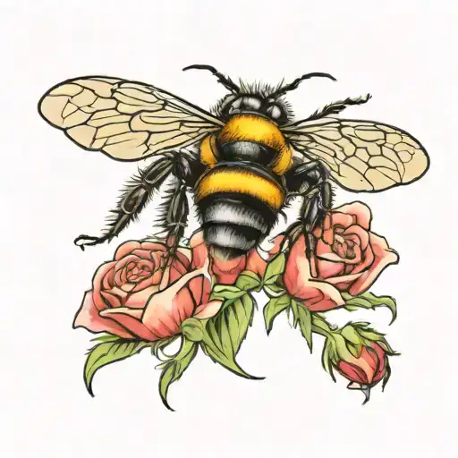 Lancashire Rose And Manchester Bee