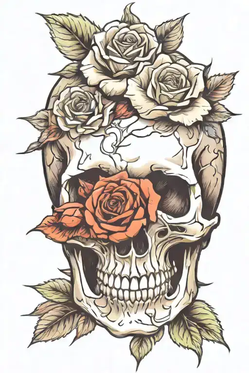 Skull And Roses