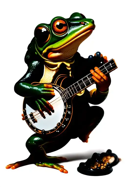 Banjo Playing Frog