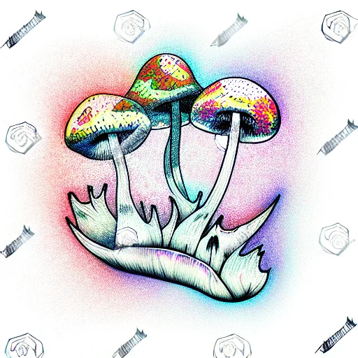 A Blossom Of Psychedelic Mushrooms