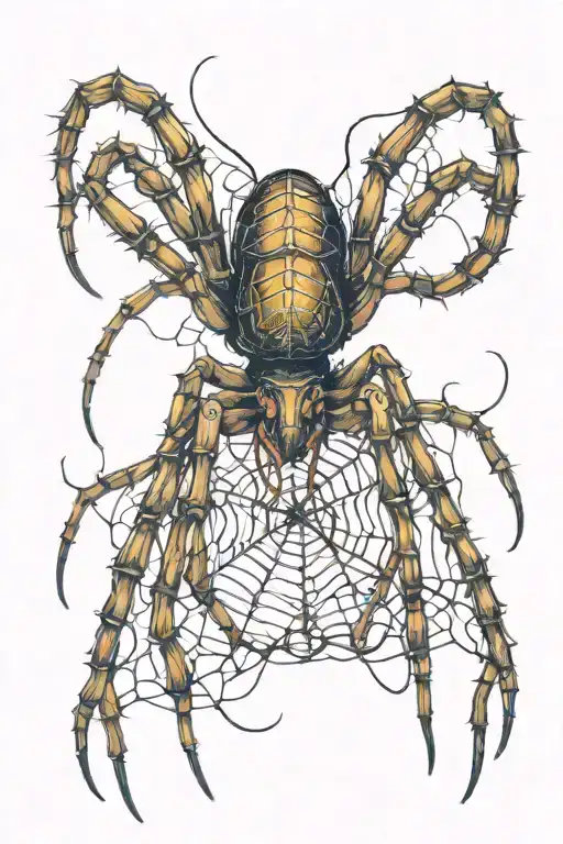 Long Legged Evil Spider Crawling