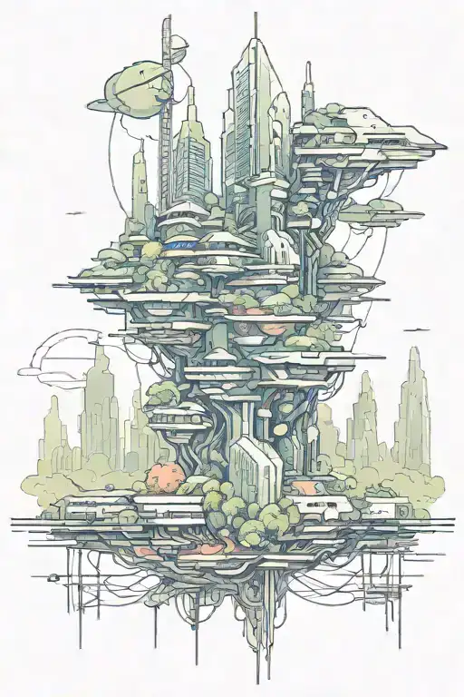 Cyber City Over Ran With Evil And Nature