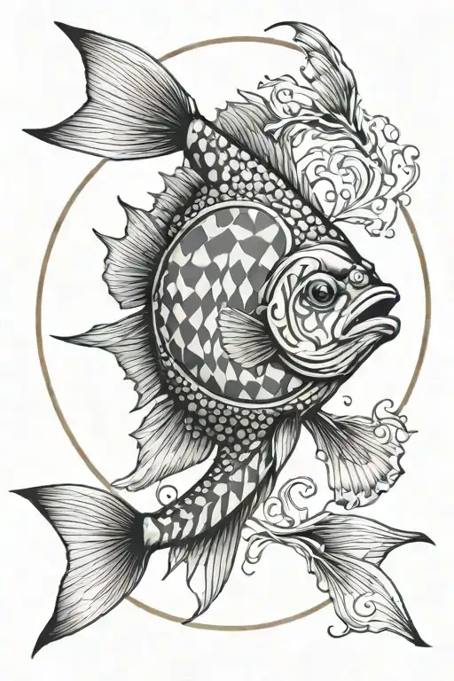 Dartboard Zander Fish