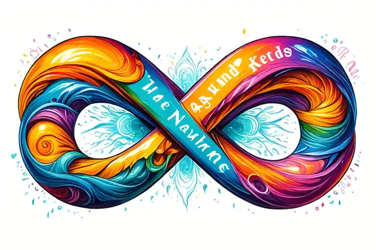 Infinity Symbol With Kids Names Incorporated