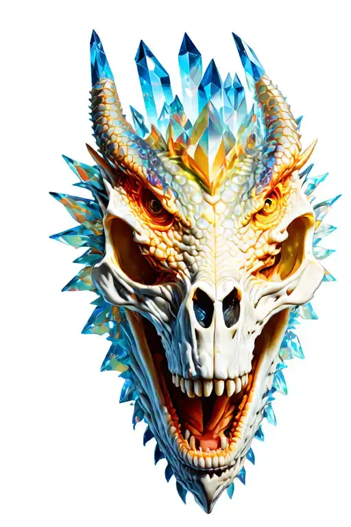 Crystallized Dragon Skull
