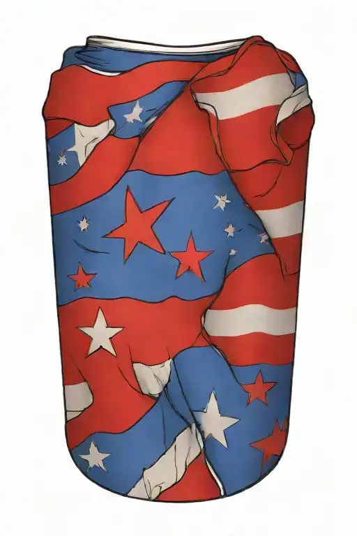 American Flag Wrapped Forearm