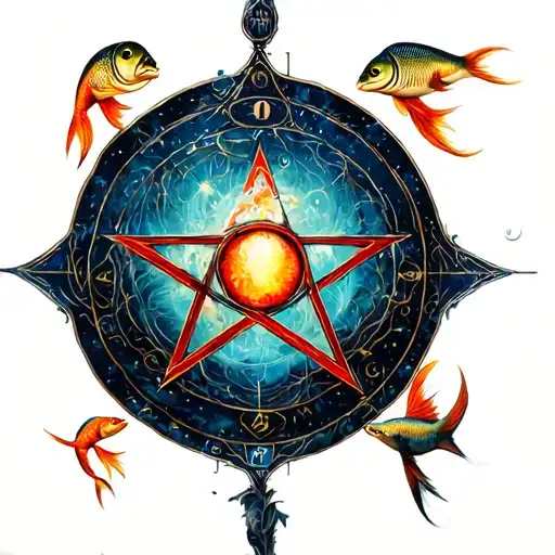 Pentagram Pisces