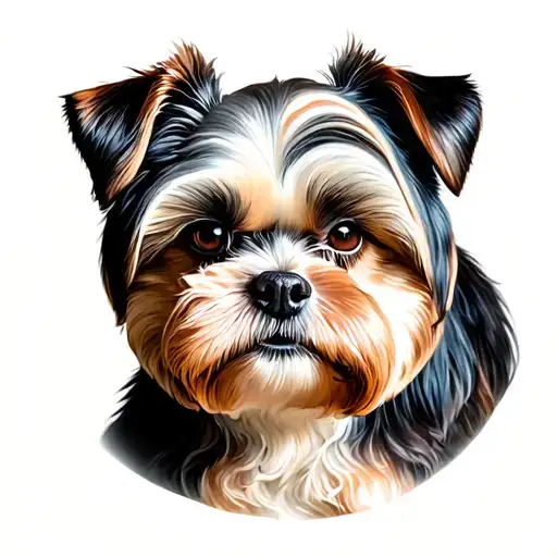 Shi Tzu Dog Sits Proudly