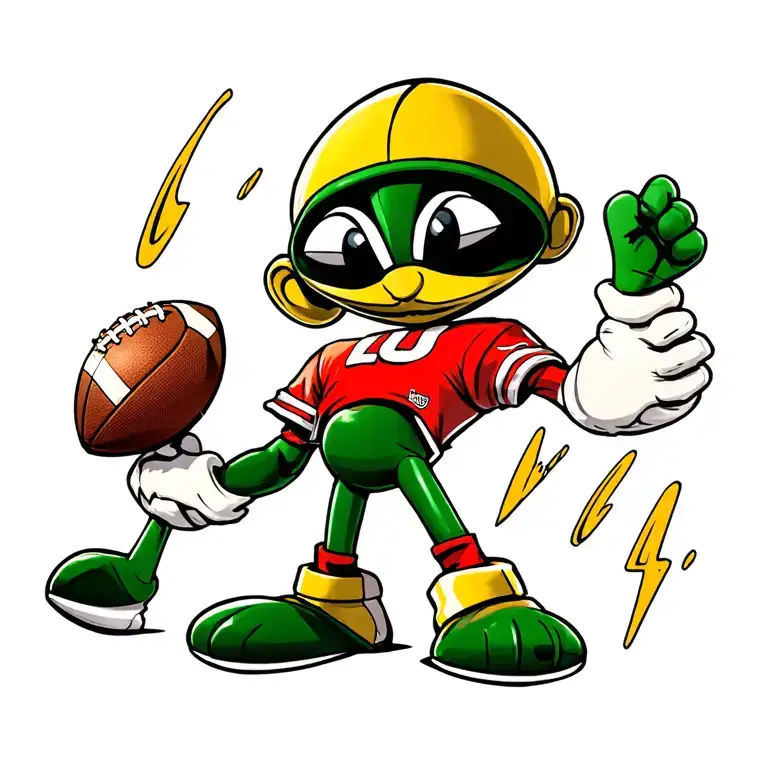 Marvin The Martian Loony Toons And The Raiders Football