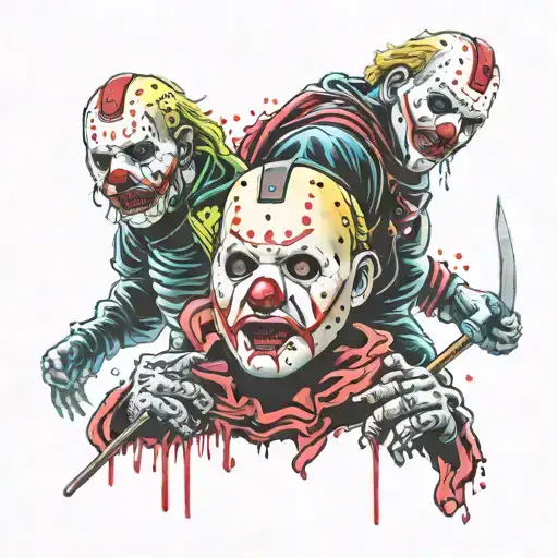 Jason Vorhees Killing The Killer Clowns From Outer Space