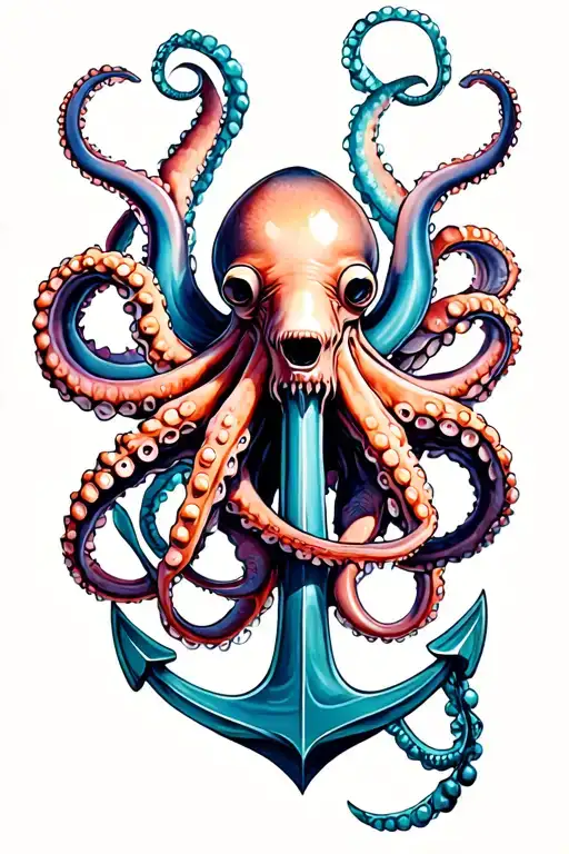 Octopus Holding Anchor