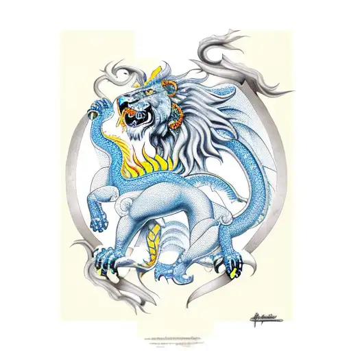 Lion And Dragon