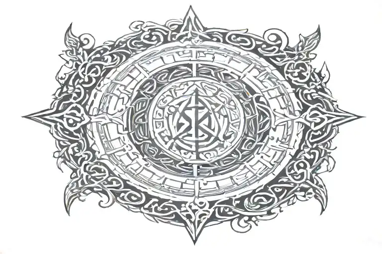 Viking Rune Circle
